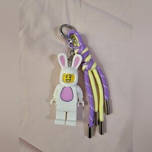 Customized LEGO Bunny Key Light/Bag Charm